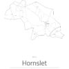 Hornslet by plakat