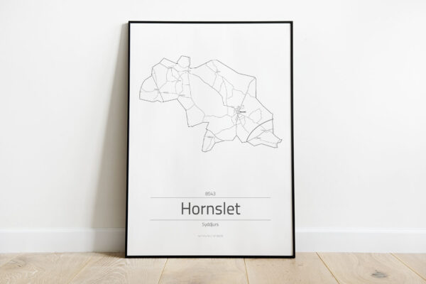 Hornslet by plakat