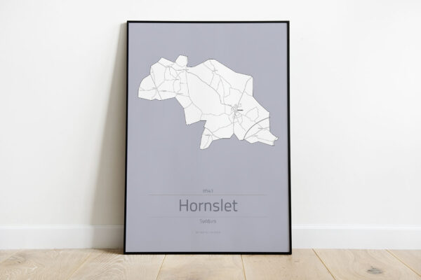 Hornslet by plakat