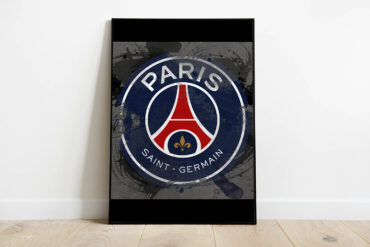 Paris Saint-Germain F.C. kunstplakat med fed grafisk layout