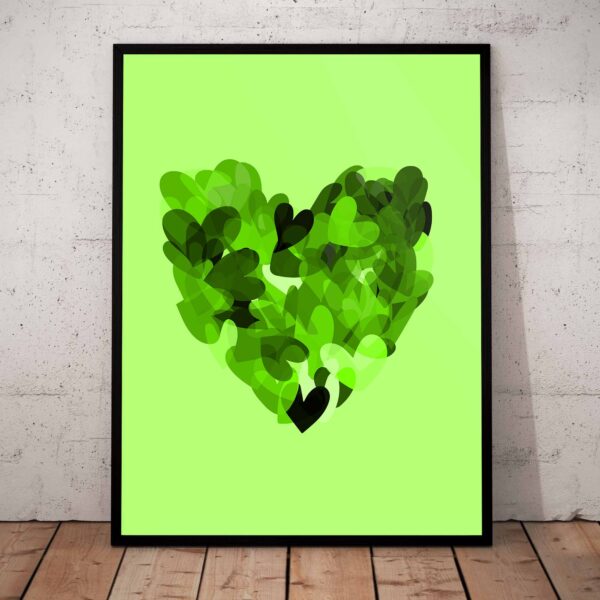 Hearts Out - Green #001