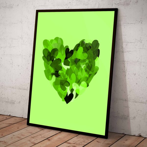 Hearts Out - Green #001