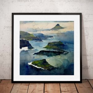 Færøerne set oppefra I