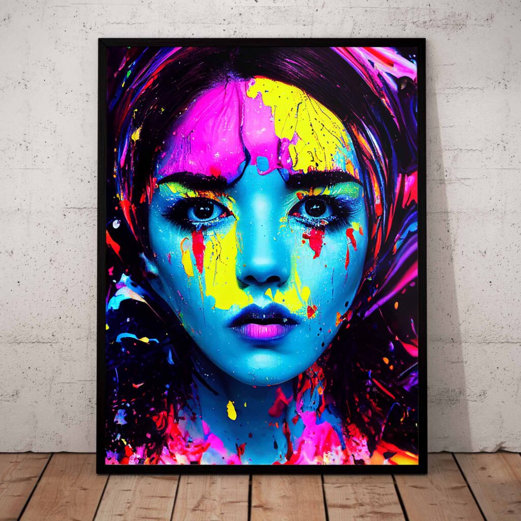 Vibrant Melting Colors Face I Snorri dk