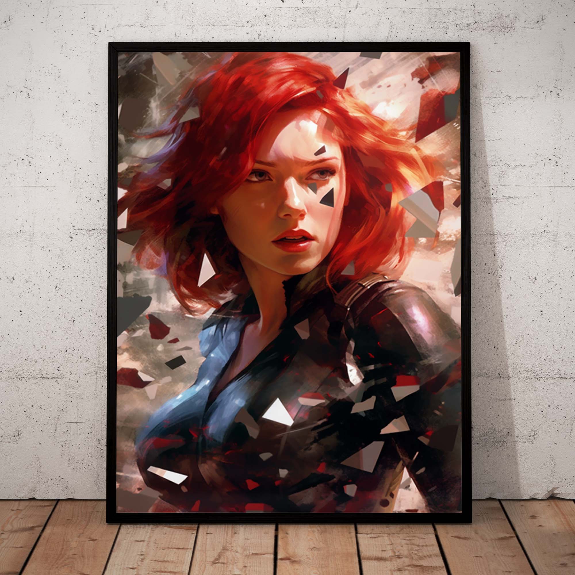 Black Widow 01 - Poster in frame front
