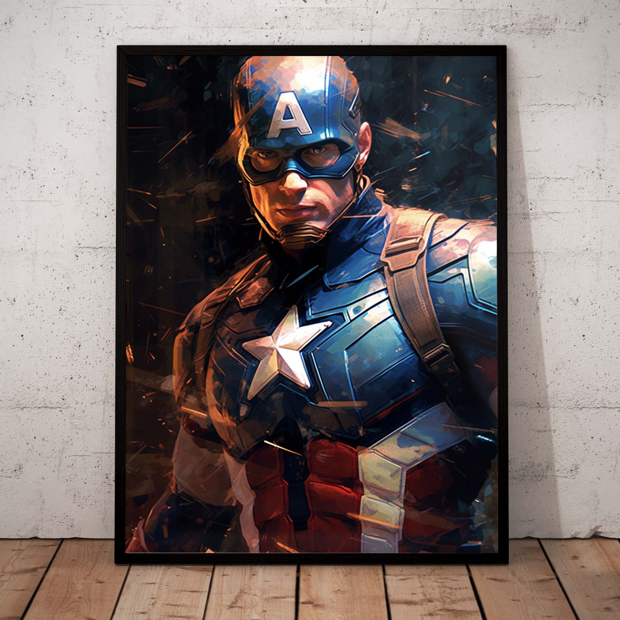 Cpt America 01 - Poster in frame front