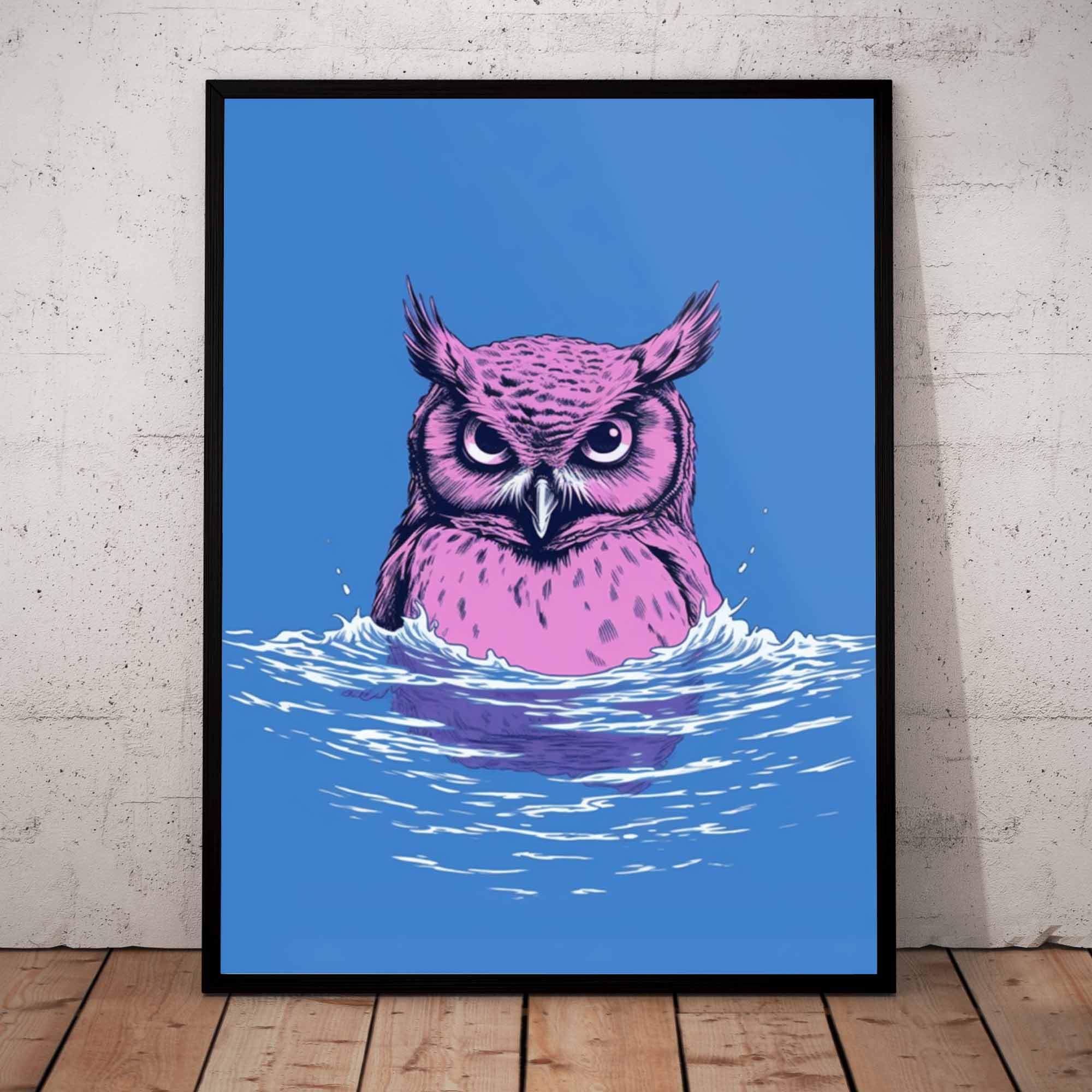 Owl - Poster in frame front