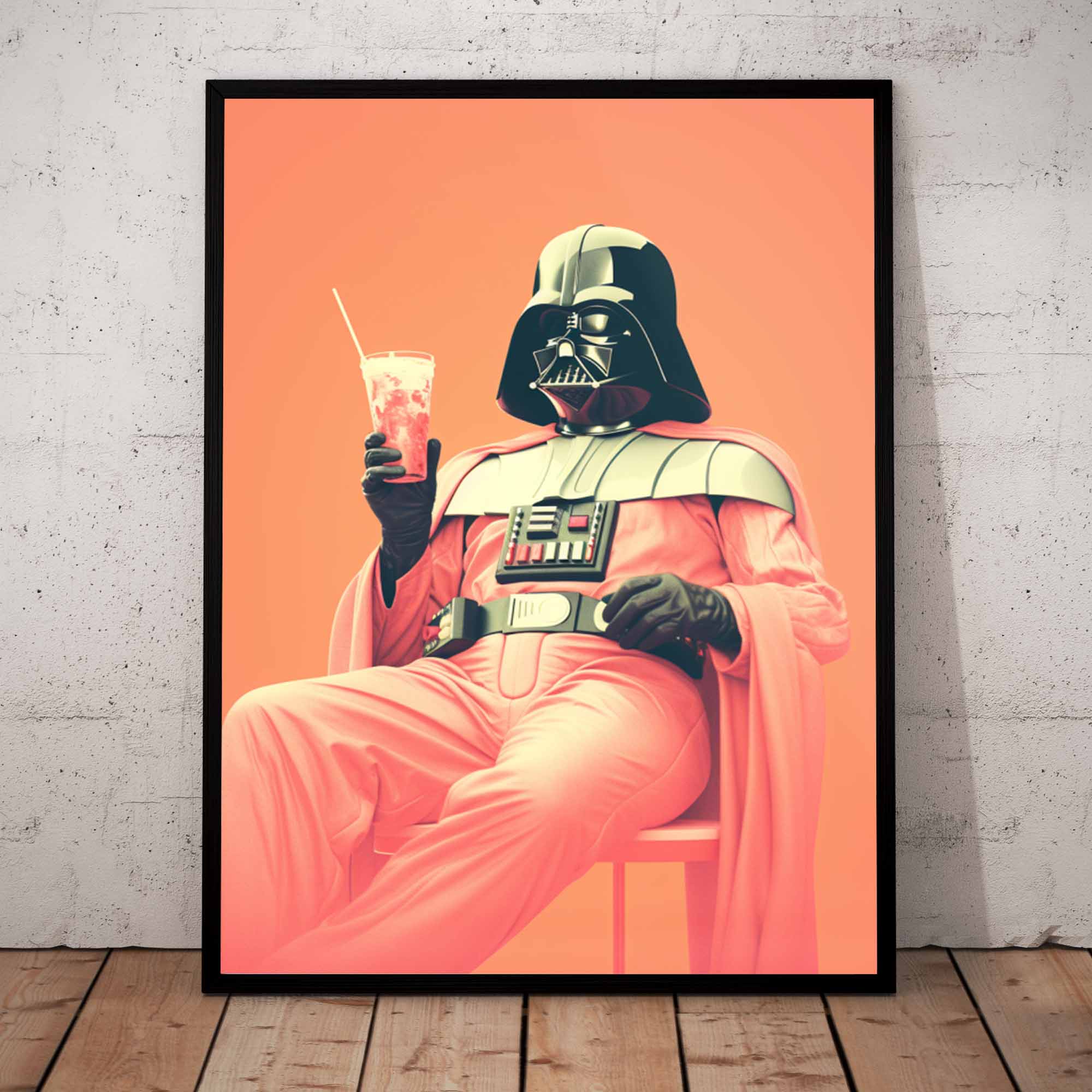 Darth Vader drink - Poster in frame front